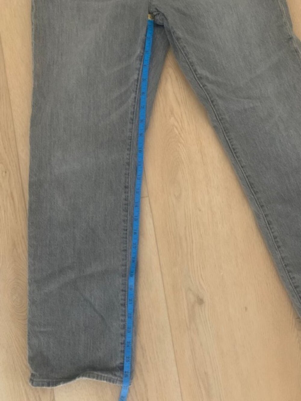 Madewell Curvy 90s Straight Jeans Gray High‎ Rise Cropped 26P Petite - Picture 4 of 9